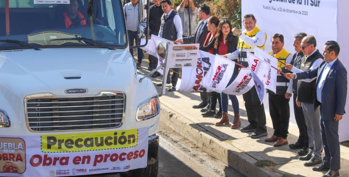 Pavimentación histórica impulsa la movilidad en Puebla