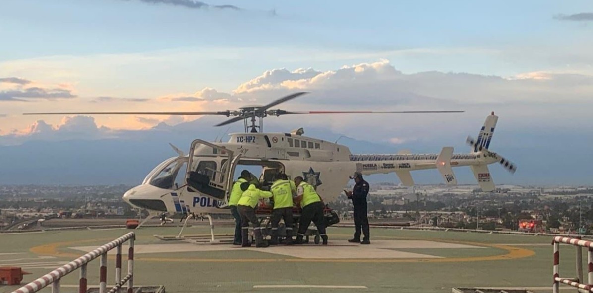 Traslado aéreo urgente desde Acatlán para salvar la vida del paciente