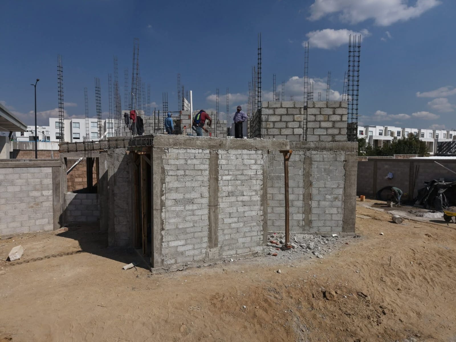 Avanzan trabajos de la nueva Subcomandancia de Policía en San Lorenzo Almecatla