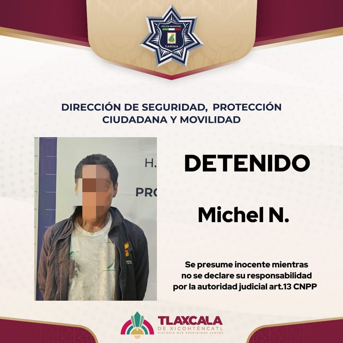Detienen en San Gabriel Cuauhtla a hombre por conducta agresiva en Tlaxcala