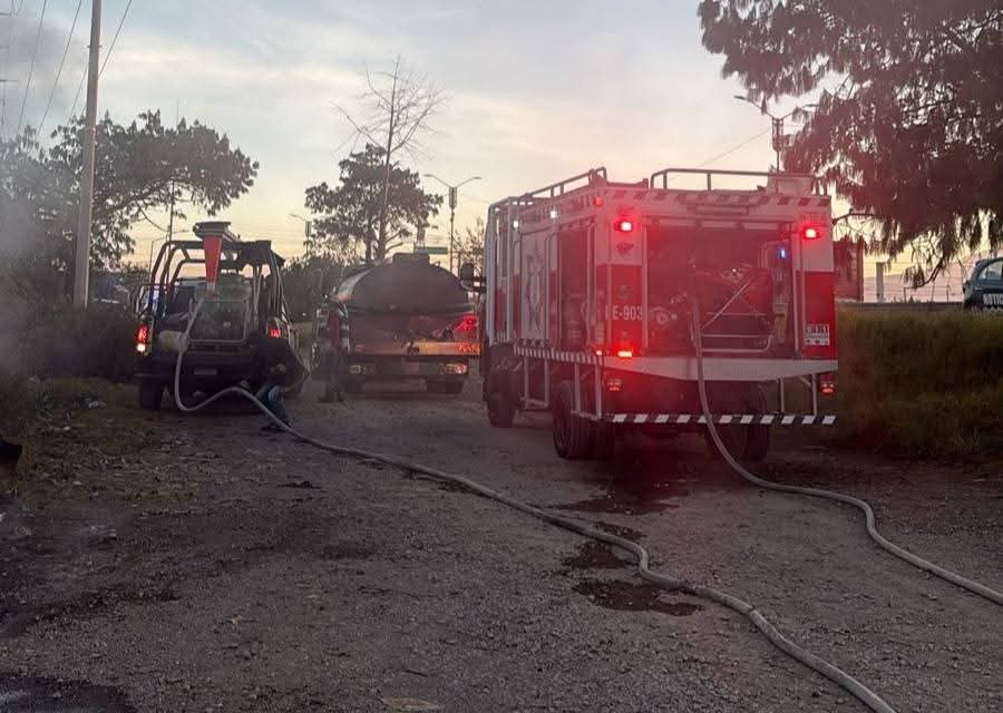 Controlan incendio en predio de San Francisco Ocotlán sin reporte de personas lesionadas