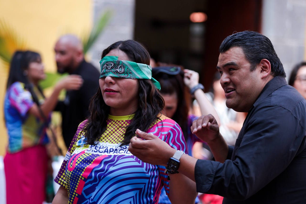 San Andrés Cholula realiza actividad sensorial en el Día Internacional de las Personas con Discapacidad