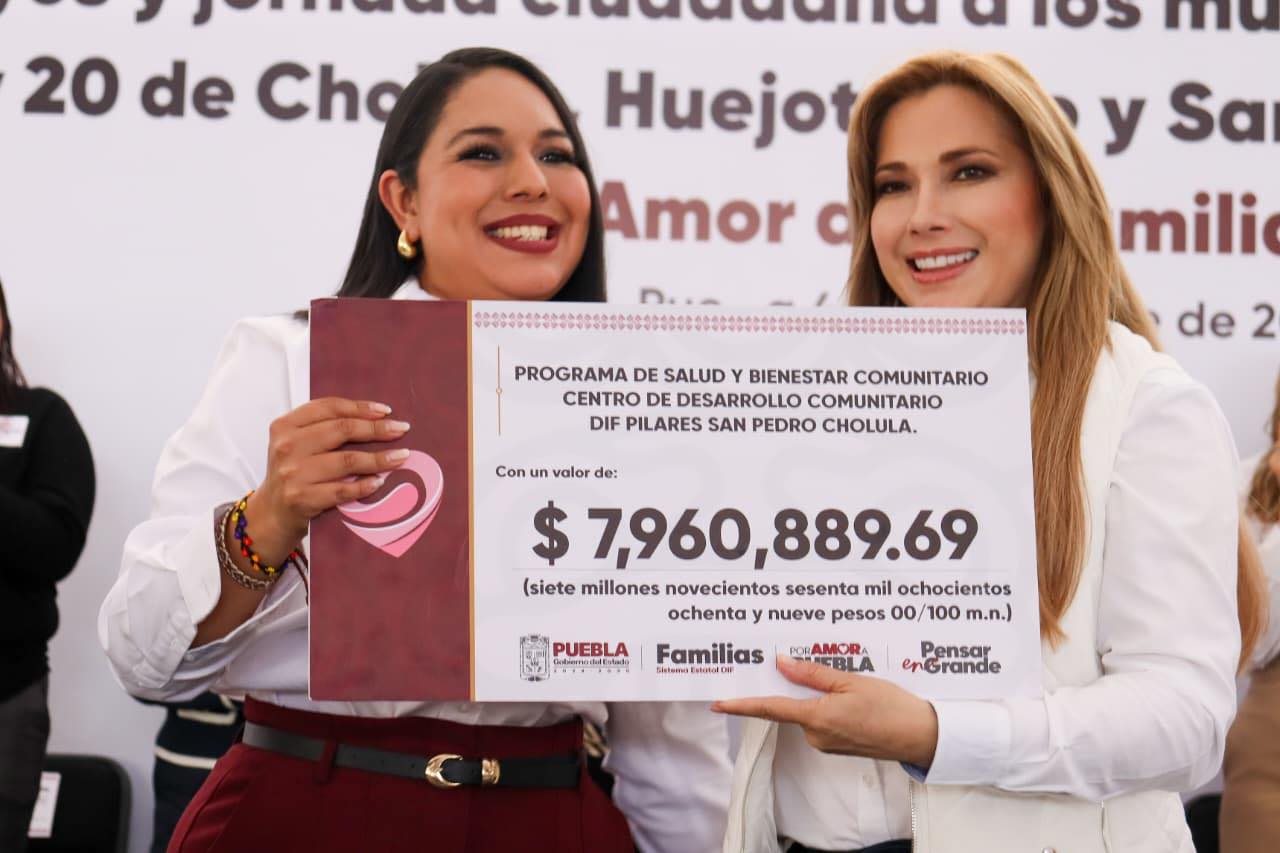San Pedro Cholula recibe jornada regional del DIF Estatal y entrega apoyos a familias de tres microrregiones
