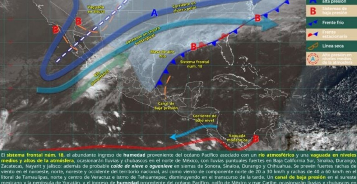 Lluvias, cambios bruscos y razones para no salir sin revisar el pronóstico