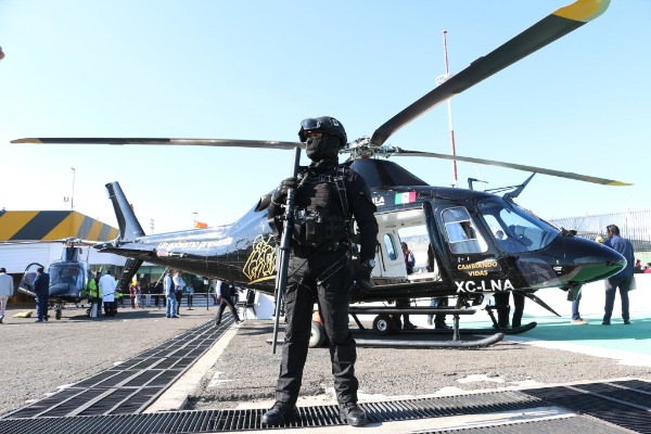 Helicóptero Augusta del gobierno de Puebla también será usado para patrullaje aéreo