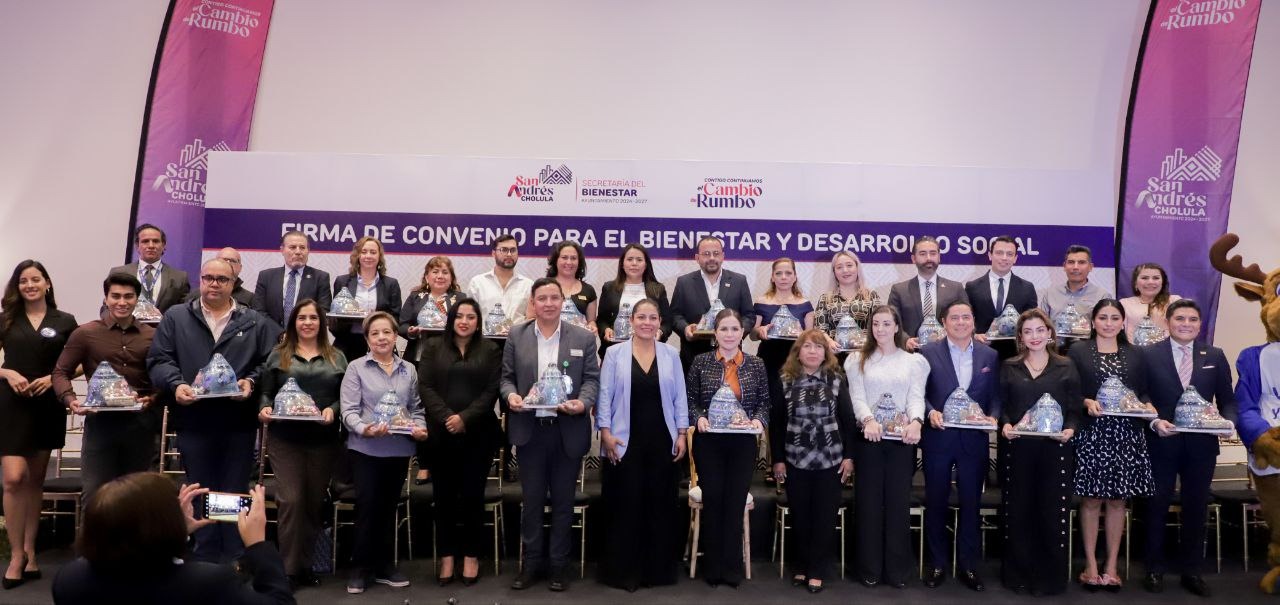 Alianza estratégica entre Gobierno de San Andrés Cholula y sector privado para el bienestar comunitario