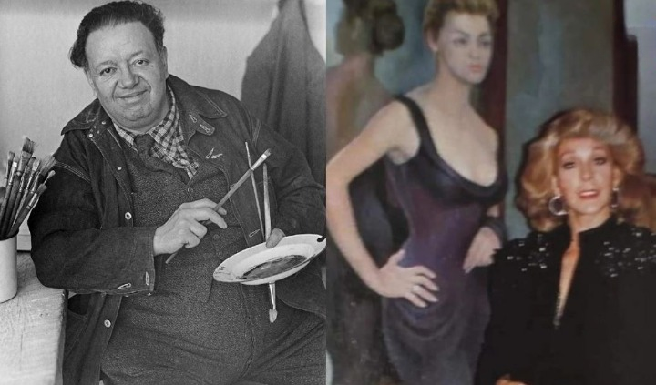 Retiran cuadro de Silvia Pinal pintado por Diego Rivera tras 50 años