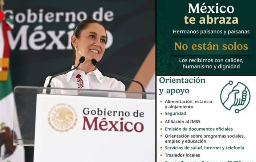 México reafirma su compromiso con deportados: "Te abrazamos al regresar"