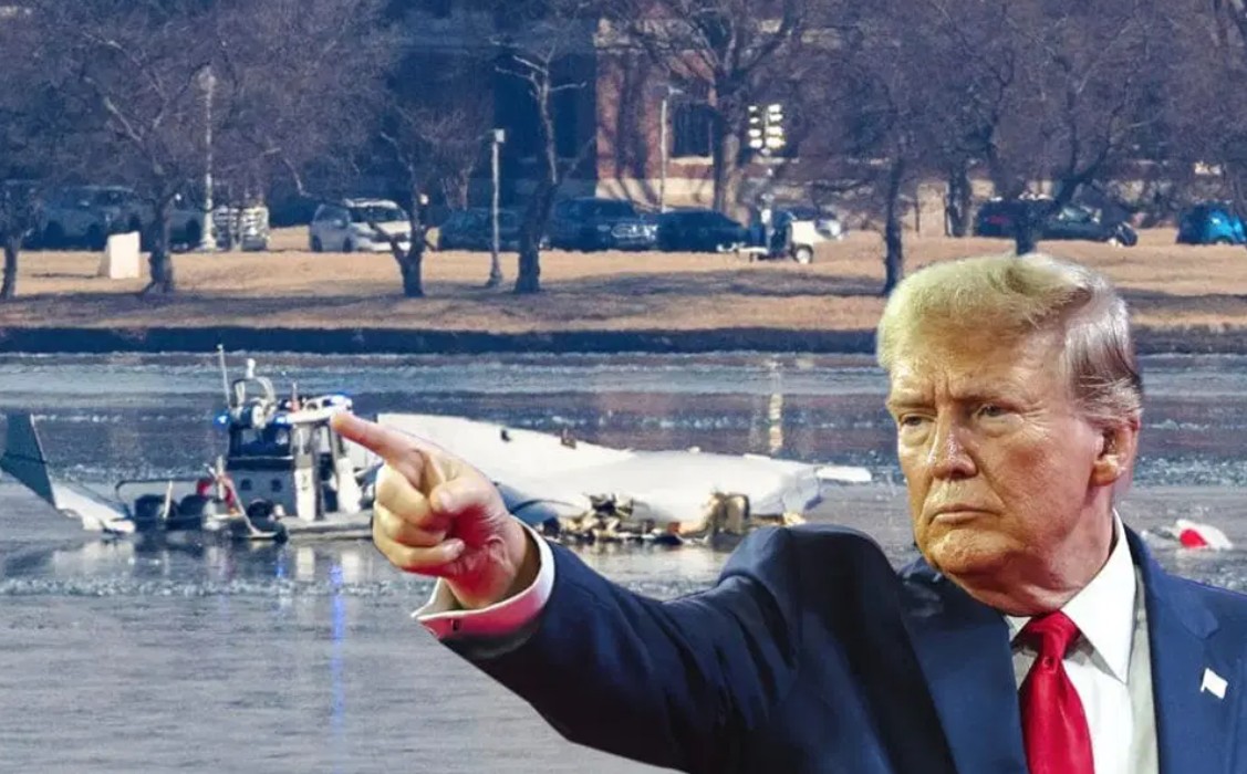 Trump responsabiliza a políticas de diversidad por choque aéreo en Washington que dejó 67 fallecidos