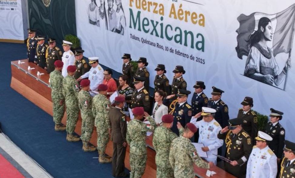 Claudia Sheinbaum celebra 110 años de la Fuerza Aérea Mexicana