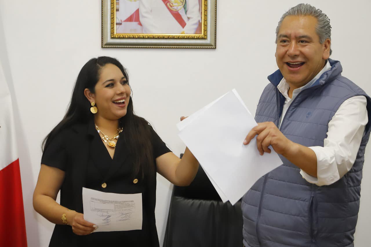 Mayores beneficios a trabajadores del Ayuntamiento: Reunión de Tonantzin Fernández y Leonardo Soto de la CTM