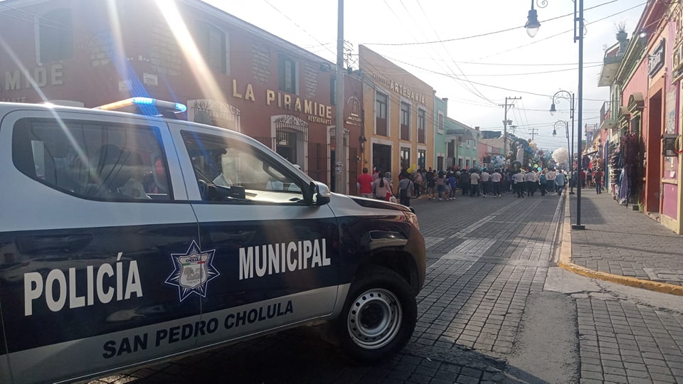 vigilancia en procesión de san matíaz cocoyotla