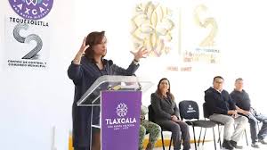 Gobernadora de Tlaxcala presenta estrategia contra el consumo de drogas en escuelas y mejora la seguridad con el C2 en El Carmen Tequexquitla