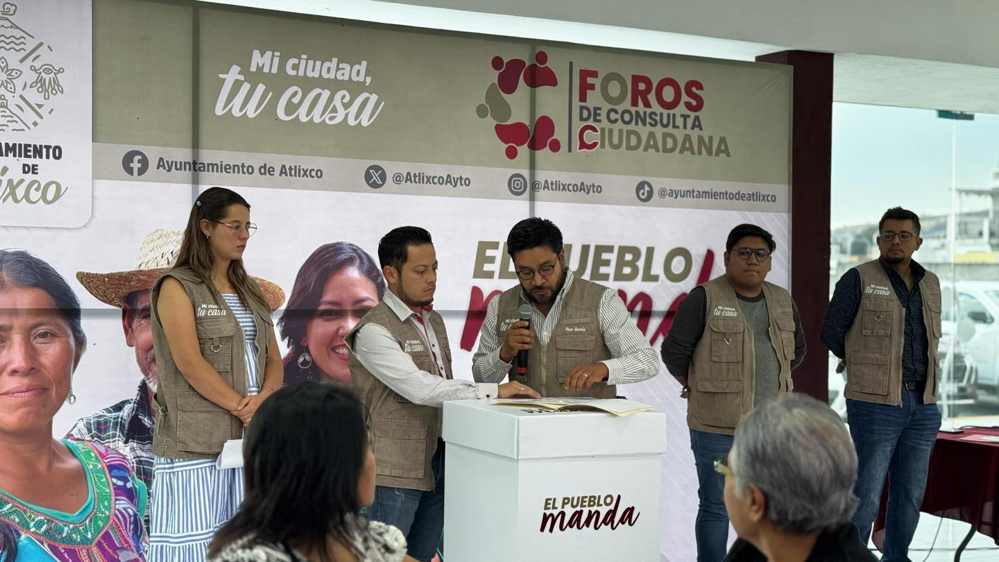 Atlixco fomenta el desarrollo con foros de participación ciudadana