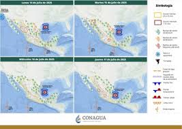 México bajo alerta por lluvias intensas y calor extremo este julio