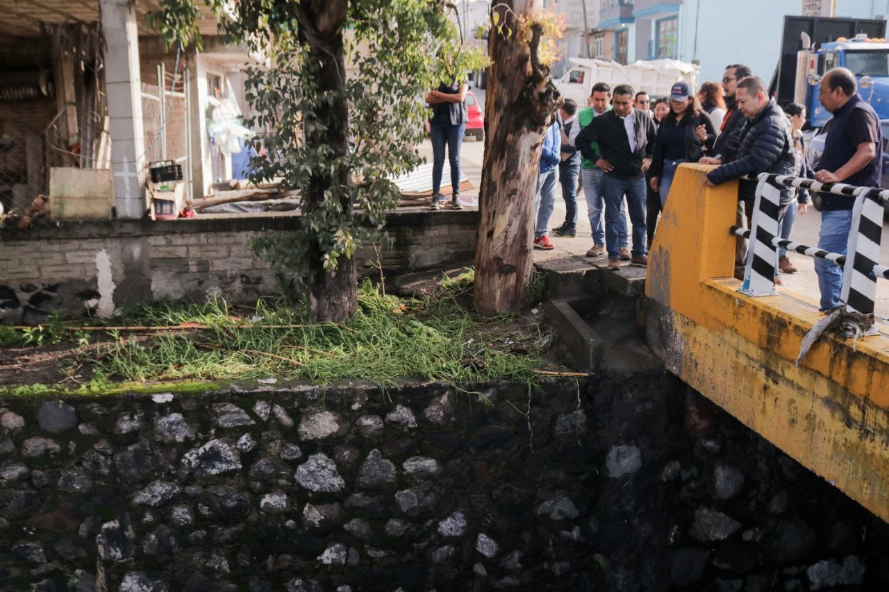 Evalúa Gobierno de San Andrés Cholula zonas afectadas por las intensas lluvias