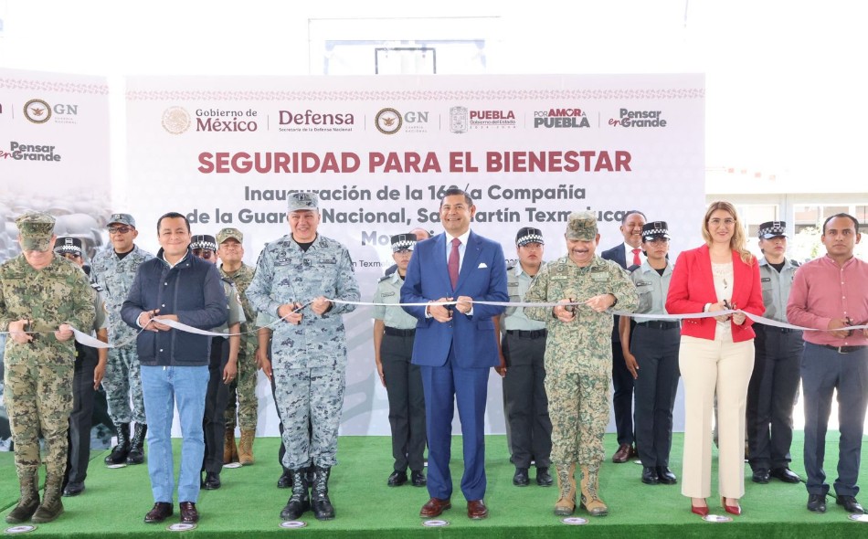 Armenta refuerza la seguridad en Puebla con nueva base de la Guardia Nacional