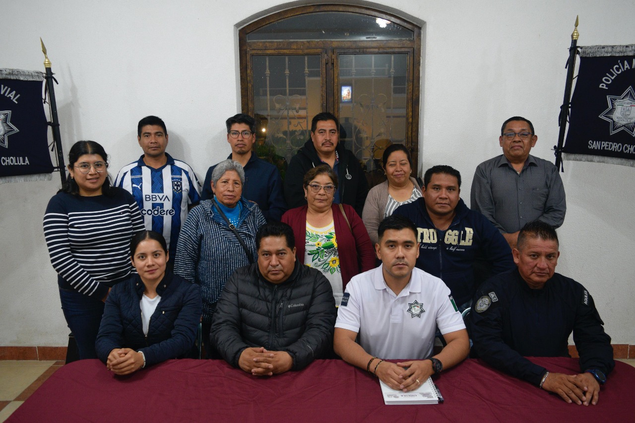 Barrios de San Pedro Cholula se suman a las Mesas de Seguridad