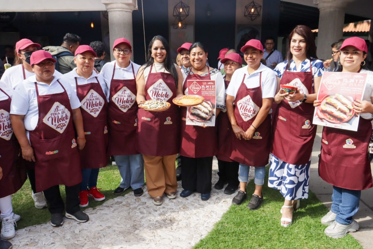 Tonantzin Fernández anuncia la 13ª Feria del Molote en San Pedro Cholula