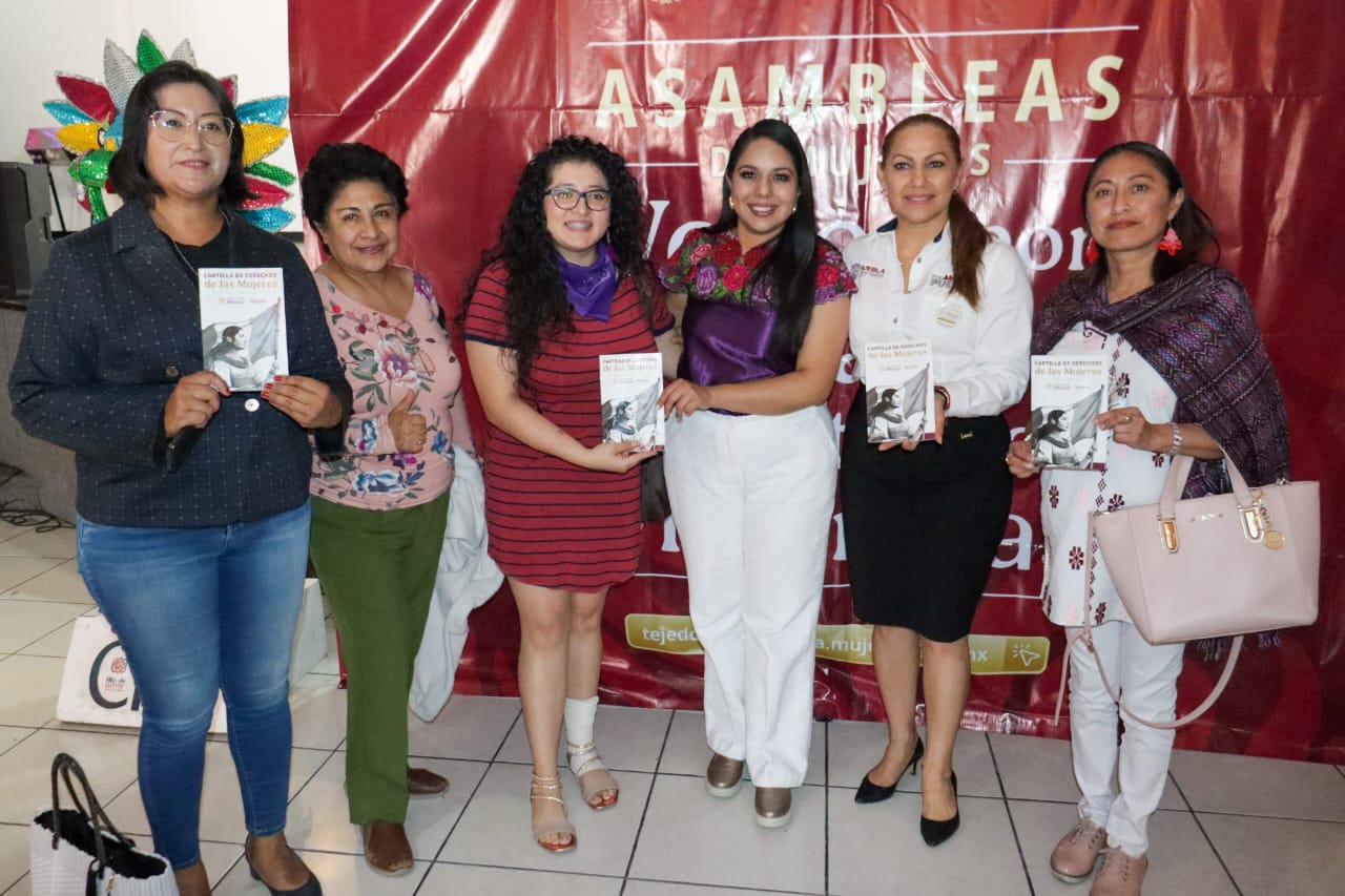 Tonantzin Fernández encabeza Asamblea de Mujeres por la Igualdad y contra las Violencias en San Pedro Cholula