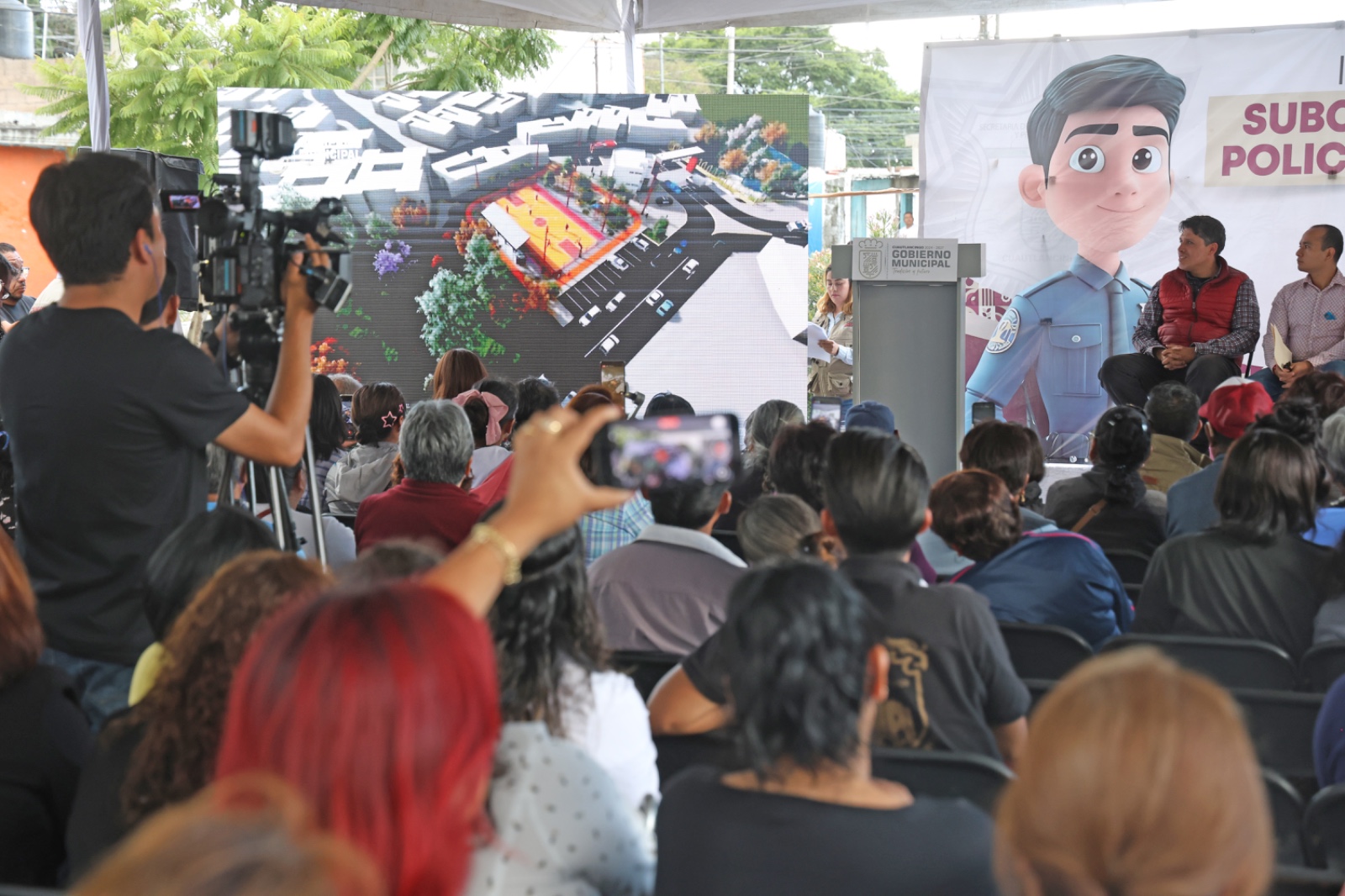 Inicia Omar Muñoz construcción de subcomandancia en Sanctorum 