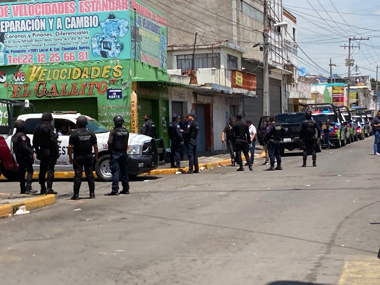 SSC alista operativo en la 46 Poniente contra venta de autopartes robadas