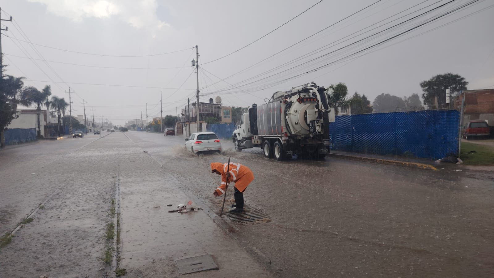 Atienden en San Andrés Cholula afectaciones por lluvias con acciones preventivas