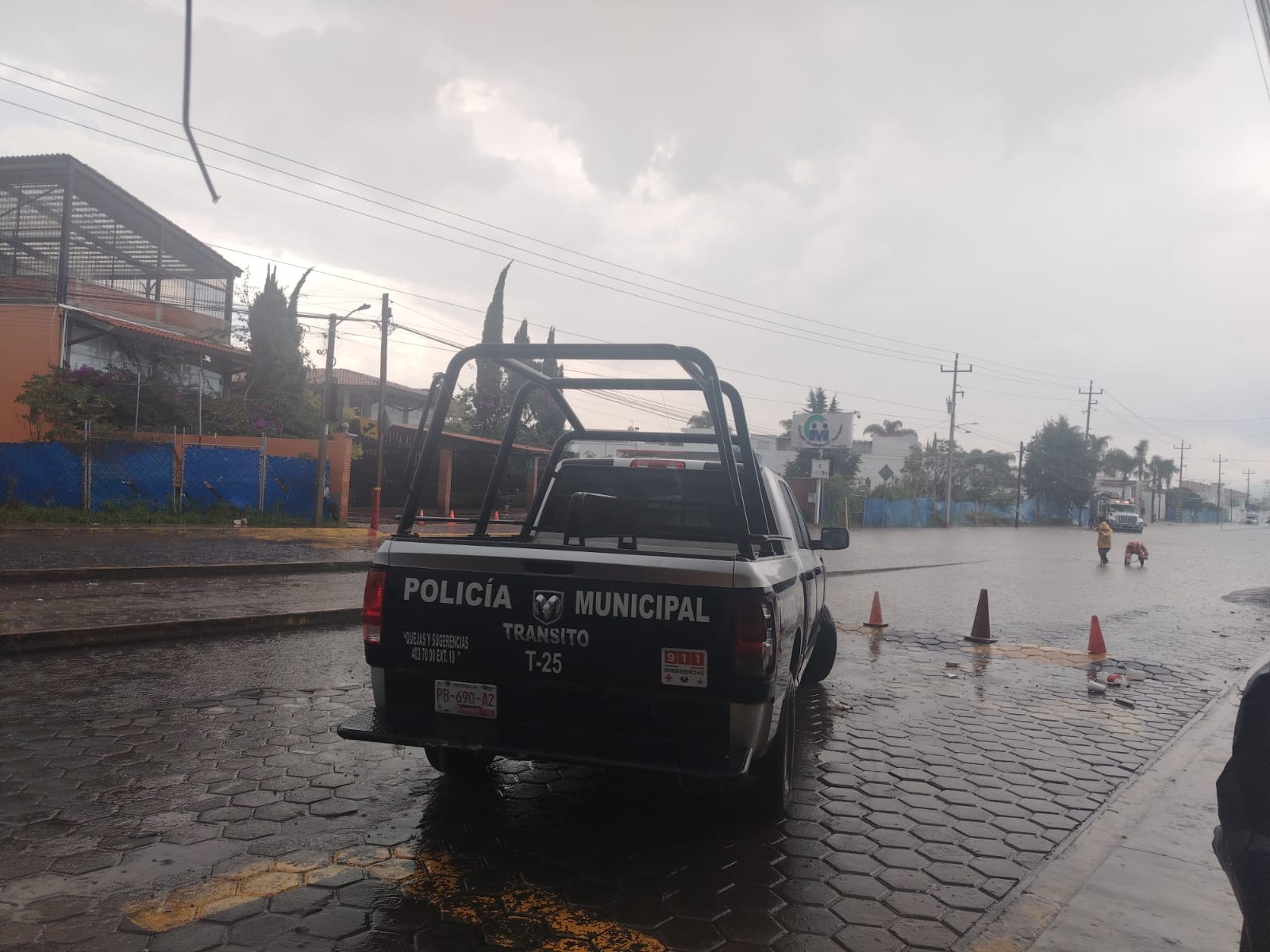 Atienden en San Andrés Cholula afectaciones por lluvias con acciones preventivas