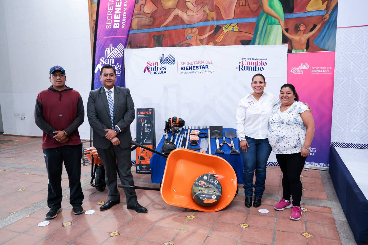 Mejoran entornos escolares con kits de jardinería en San Andrés Cholula
