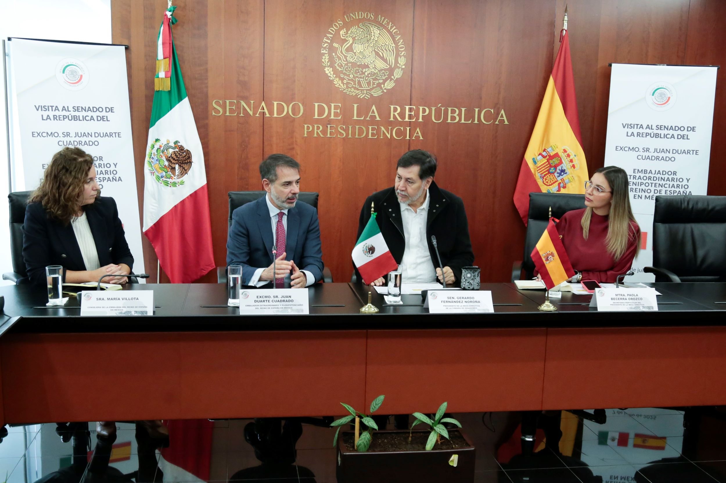 España y México buscan reactivar lazos con reunión en el Senado