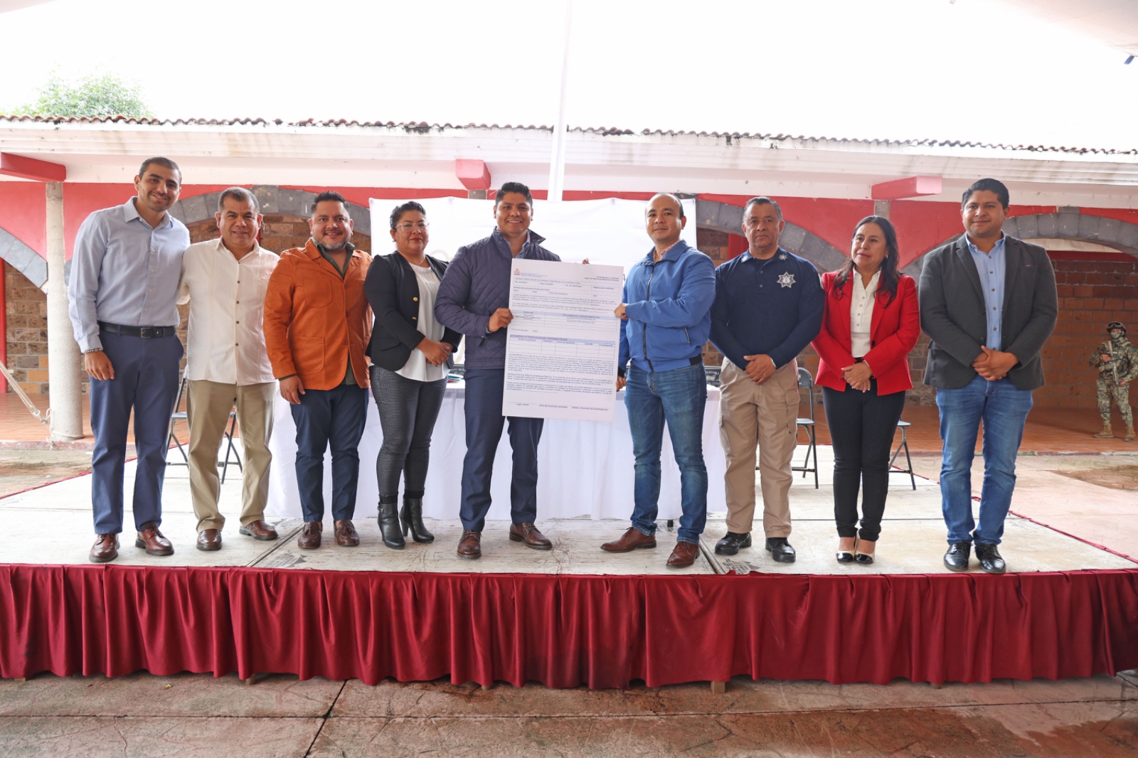 Anuncia Omar Muñoz seguro de vida para elementos de la SSCyPC de Cuautlancingo 