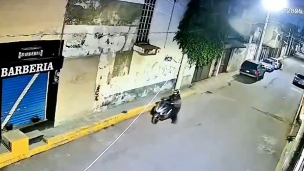 Captan robo de motoneta en menos de 10 minutos en Puebla