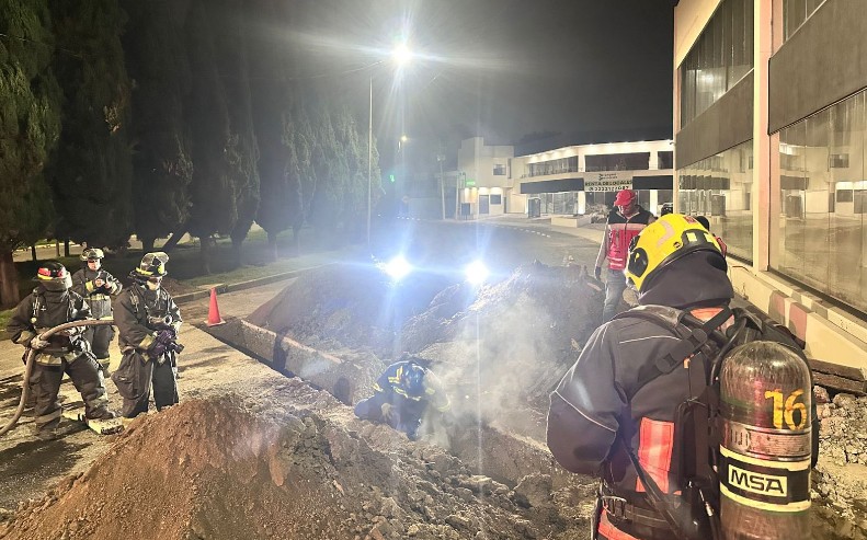 Emergencia por fuga de gas moviliza a autoridades en Puebla