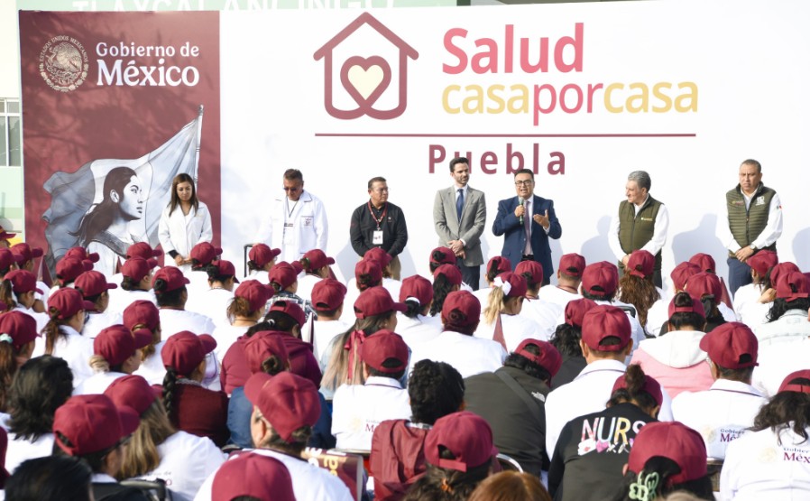 Puebla lanza el programa “Salud Casa por Casa” con atención médica gratuita