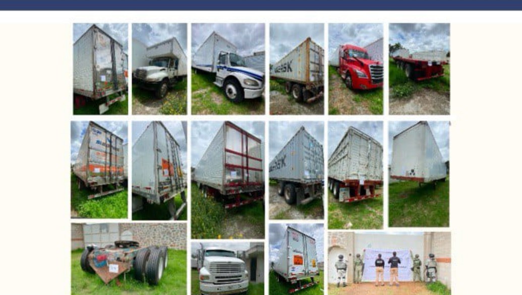 Golpe al robo de vehículos de carga en Puebla