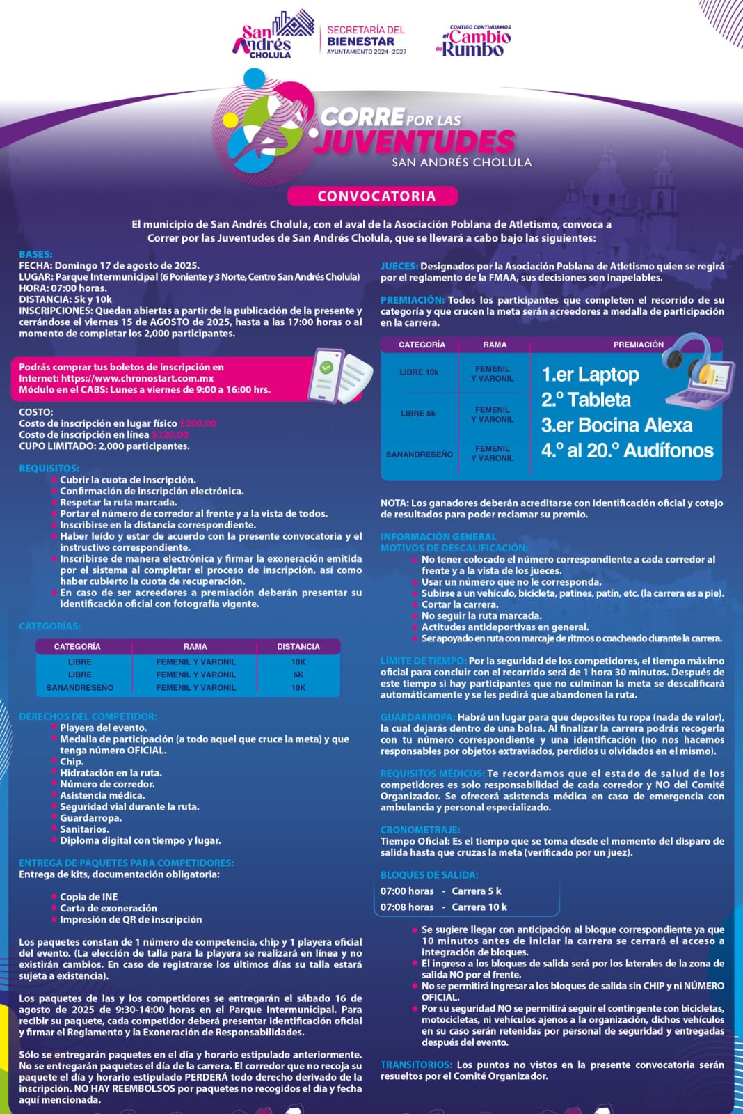 carrera juvenil sach 4