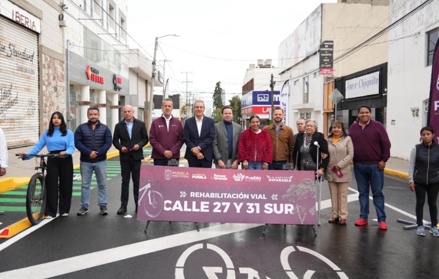 Puebla avanza en movilidad sustentable con nuevas vialidades integrales