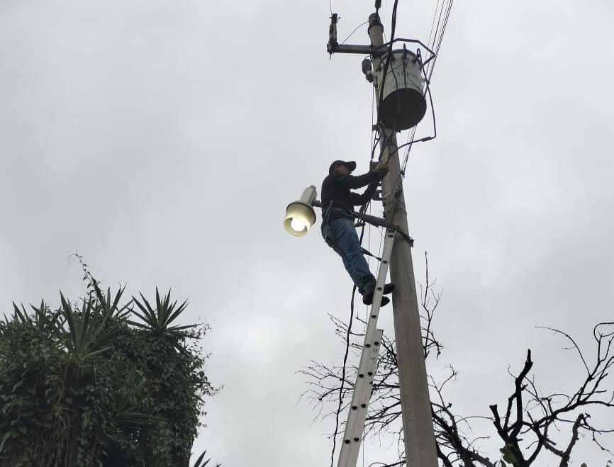 San Pedro Cholula refuerza acciones para mejorar el alumbrado público