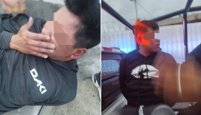 Vecinos enfrentan a ladrones en Agua Santa y entregan a dos a la policía