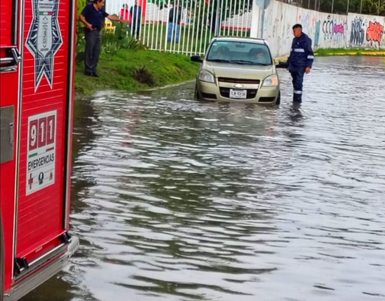 desalojan agua encharcada cuautlancingo 3