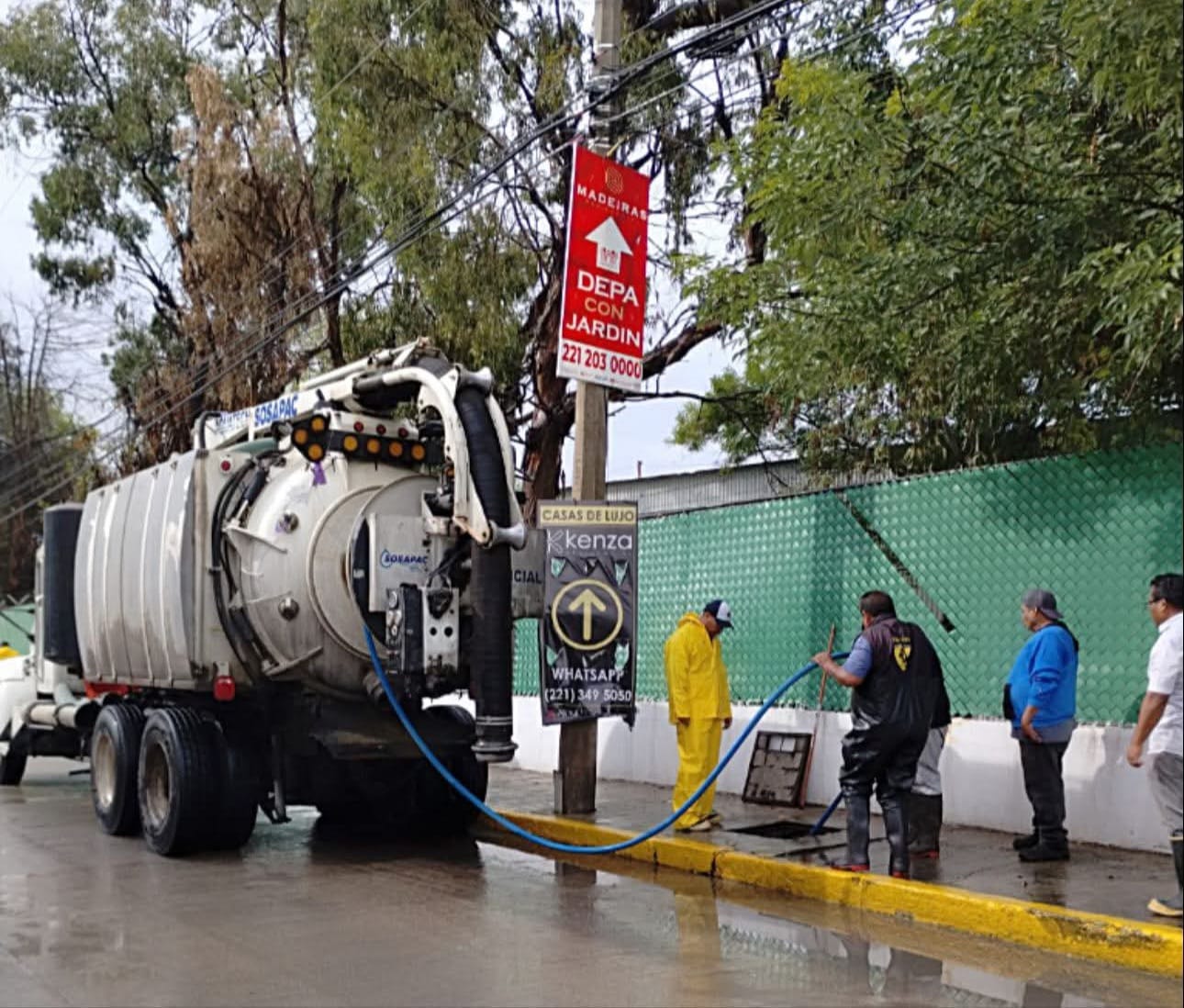desalojan agua encharcada cuautlancingo 4