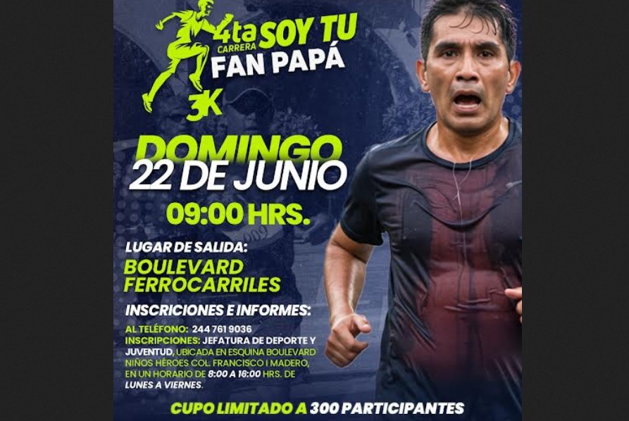 Atlixco celebra a los papás con una carrera llena de emoción y unión familiar