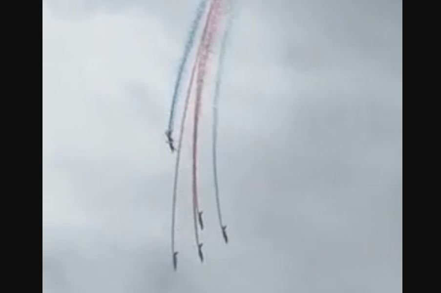 El accidente aéreo durante el espectáculo