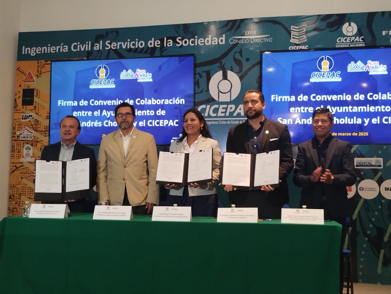 Ayuntamiento de San Andrés Cholula y CICEPAC firman convenio para fortalecer infraestructura