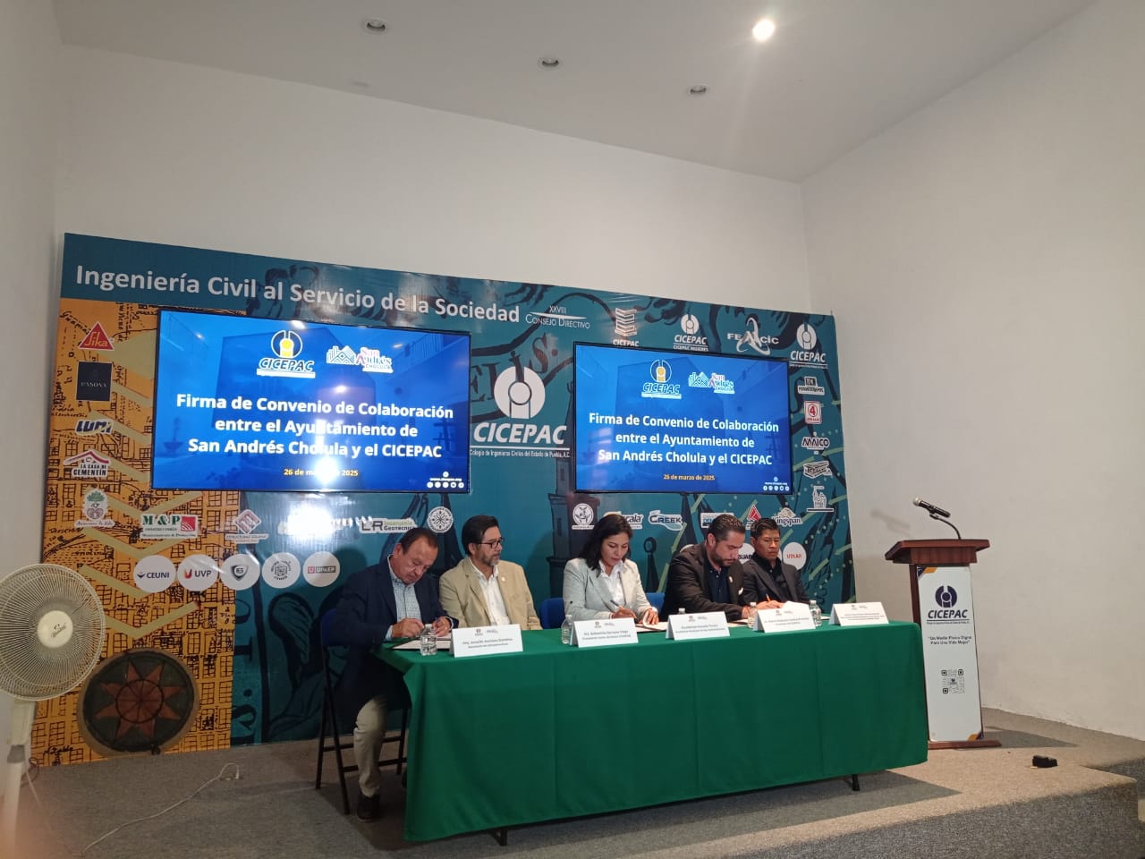 Ayuntamiento de San Andrés Cholula y CICEPAC firman convenio para fortalecer infraestructura