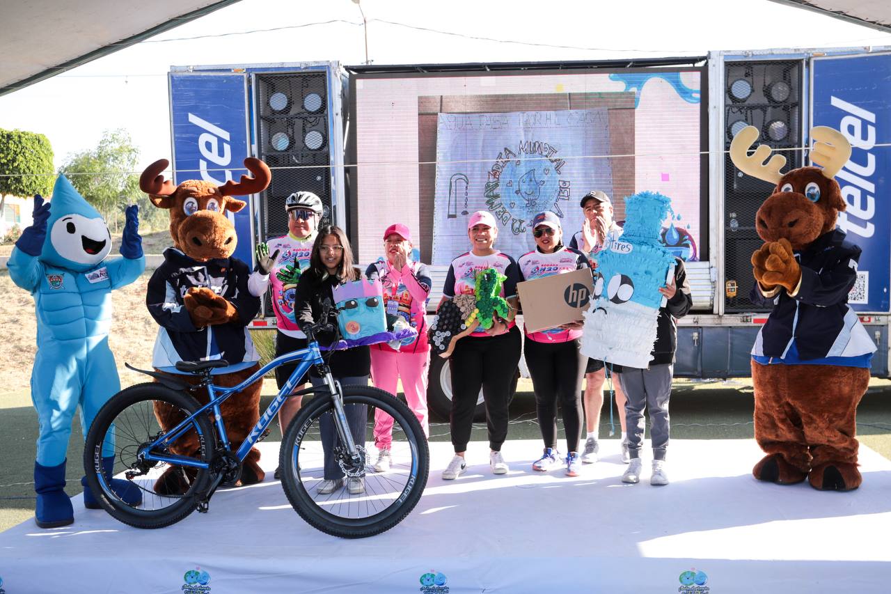 Encabeza Lupita Cuautle "Rodada H2O" en San Andrés Cholula