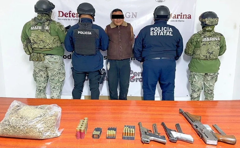 Detención de "El Rorro" con armamento ilegal en Zacatlán