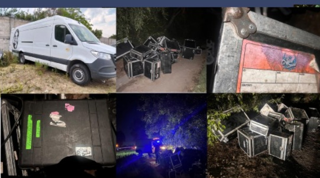 Roban camioneta con instrumentos musicales en el Edomex