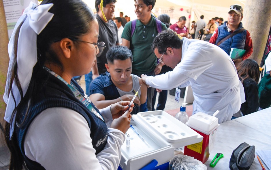 Puebla cumple al 100% en la Semana Nacional de Vacunación