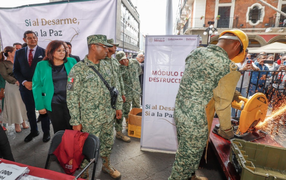 Arranca en Puebla el programa “Sí al Desarme, Sí a la Paz”